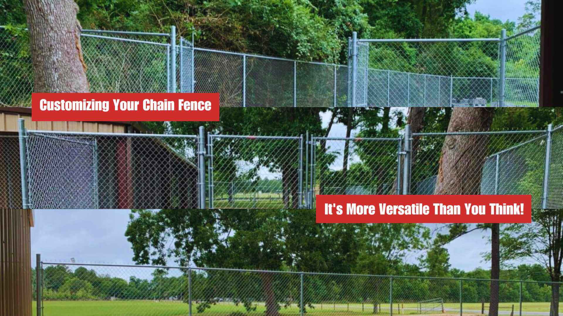 Customizing Your Chain Fence: It's More Versatile Than You Think!